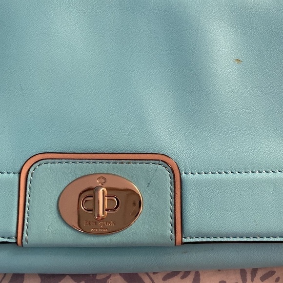 Kate Spade tiffany blue purse - Picture 2 of 11